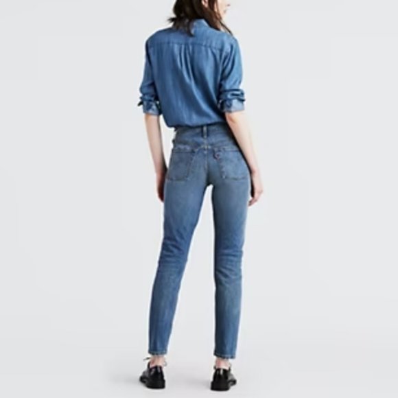 Levi's 501 button fly high rise skinny jeans - Picture 1 of 9